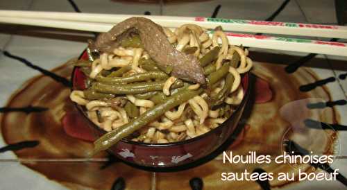 Nouilles chinoises sautées au boeuf