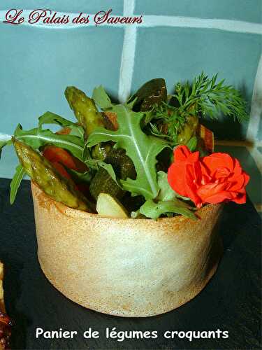 Panier de légumes croquants