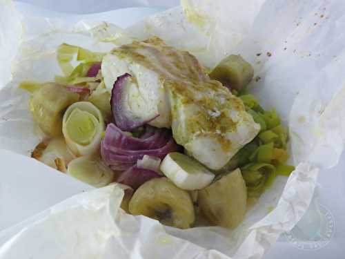 Papillote de cabillaud Antilles-terroir