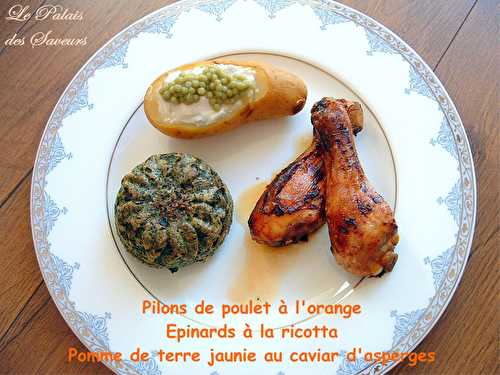 Pilons de poulet à l'orange