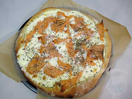 Pizza au saumon fumé