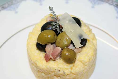Polenta moelleuse aux olives