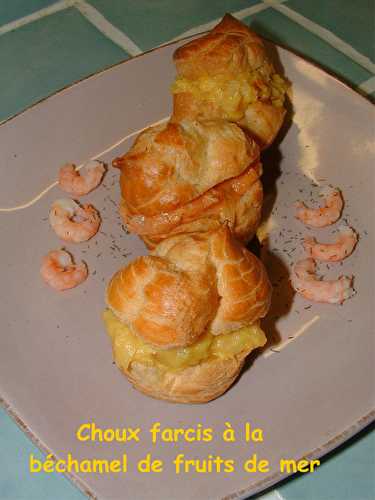 Profiteroles aux fruits de mer