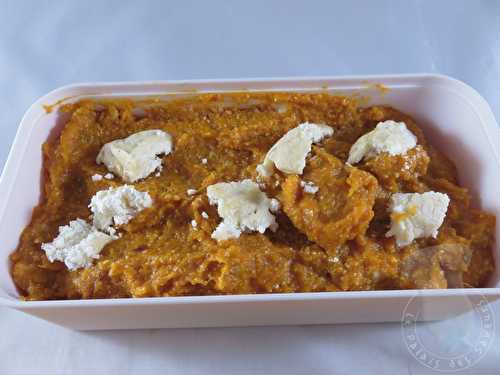 Purée de butternut au chèvre