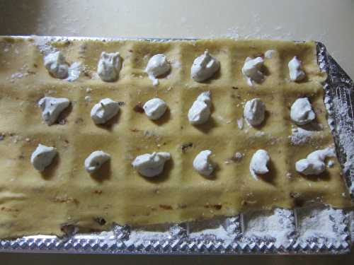 Ravioli au fromage, sauce crémeuse aux cèpes