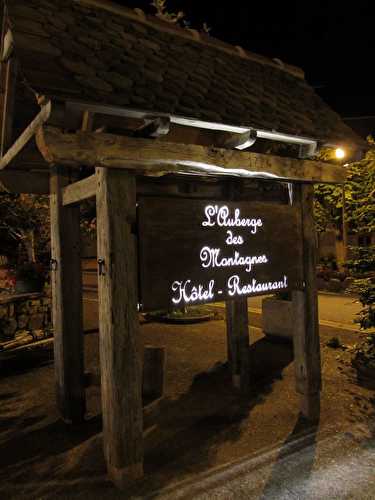 Repas à l'Auberge des Montagnes