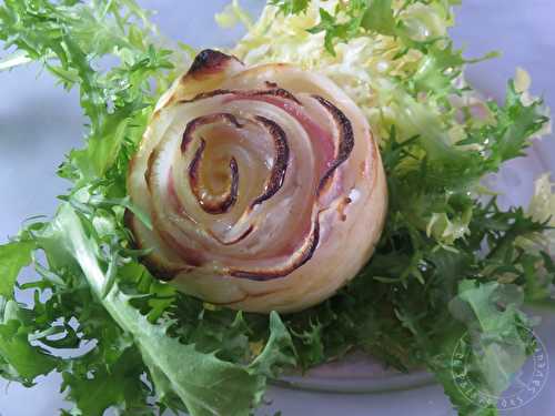 Rose tarte au navet et chèvre