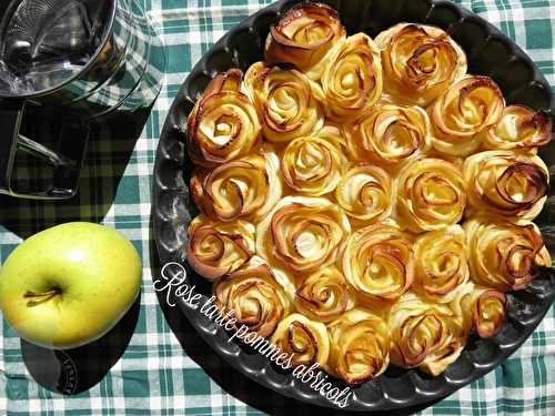 Rose tarte pommes abricots