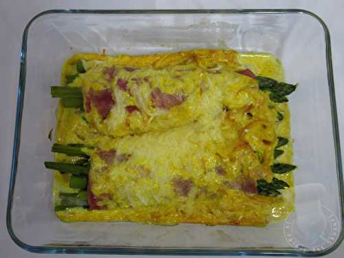 Roulé de jambon aux asperges vertes