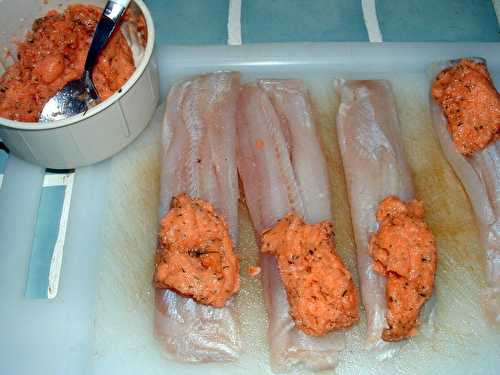 Roulés de sole au saumon et aneth