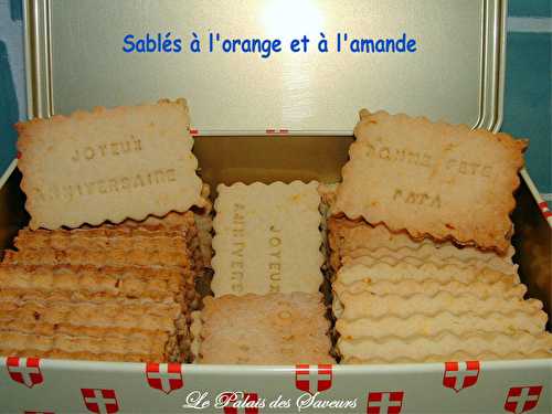 Sablés à l'orange et aux amandes