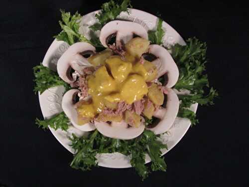 Salade de thon et de pommes de terre, sauce au curcuma - Le Palais des Saveurs