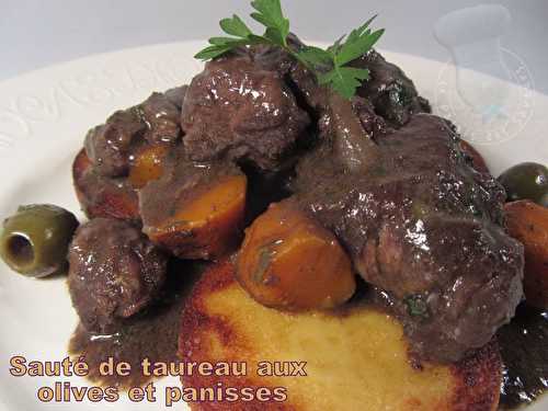 Sauté de taureau aux olives et panisses