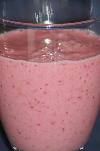 Smoothie banane, framboises