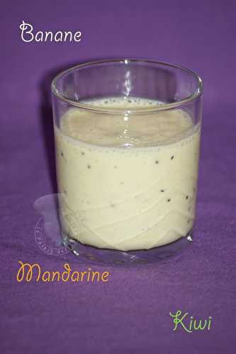 Smoothie banane, kiwi, mandarine