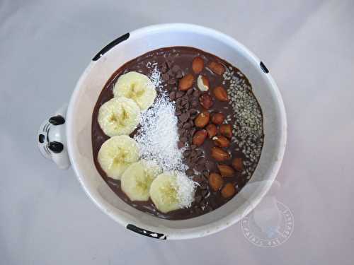 Smoothie bowl chocolat beurre de cacahuètes - Le Palais des Saveurs