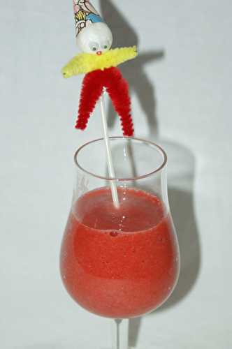 Smoothie fraises rhubarbe