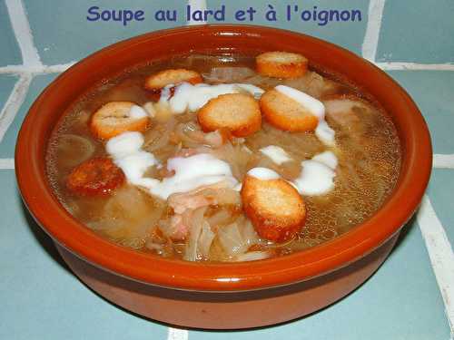 Soupe au lard et à l'oignon