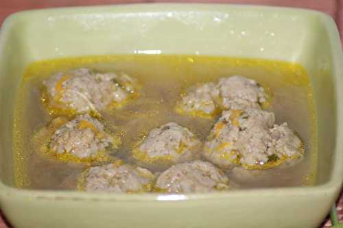 Soupe chinoise aux boulettes