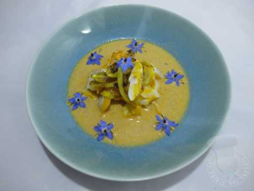 Soupe de poissons au coco et curry