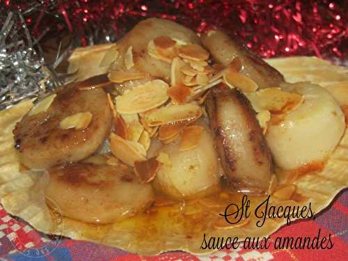 St Jacques, sauce aux amandes