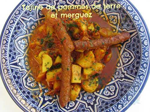 Tajine de pommes de terre et merguez