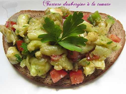 Tartare d'aubergine à la tomate