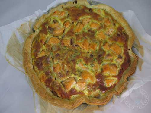 Tarte au fenouil et au saumon