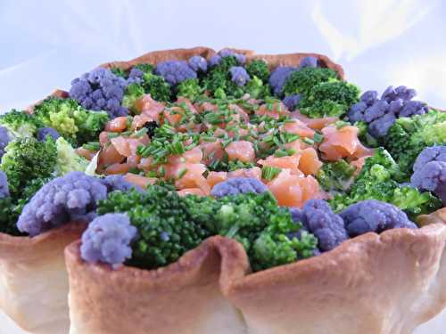 Tarte au saumon et brocoli