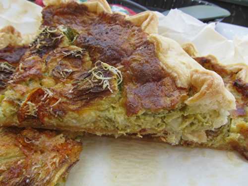 Tarte aux courgettes fleurie