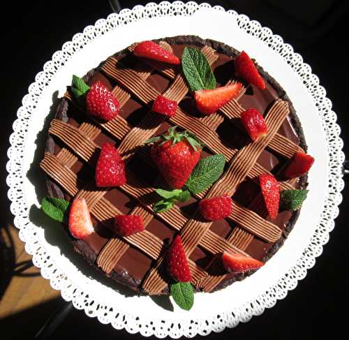Tarte choco fraises