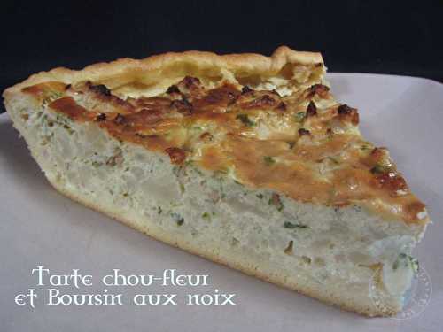 Tarte chou-fleur et Boursin aux noix