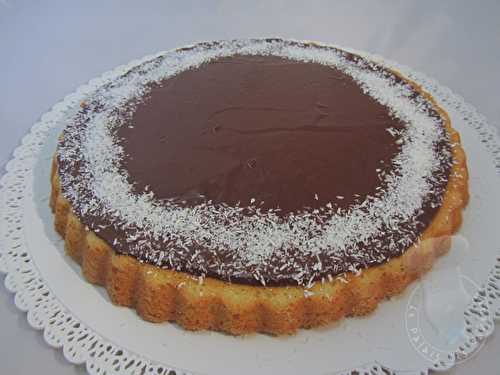 Tarte financière noix de coco et chocolat