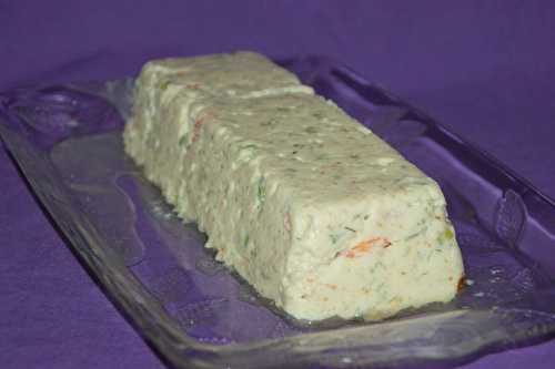 Terrine de merlan aux crevettes et petits pois