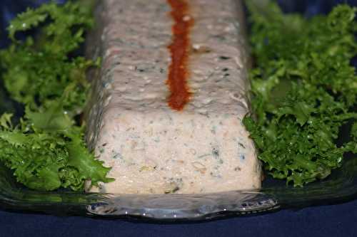 Terrine de saumon et petits légumes