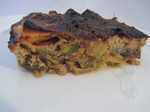 Tortino aux aubergines, courgettes et parmesan