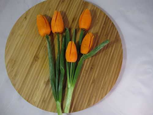 Tulipe sur carotte