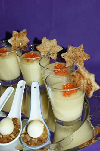 Velouté de chou fleur au saumon