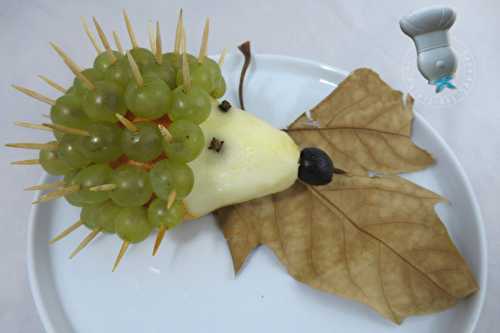 Hérisson poire raisin