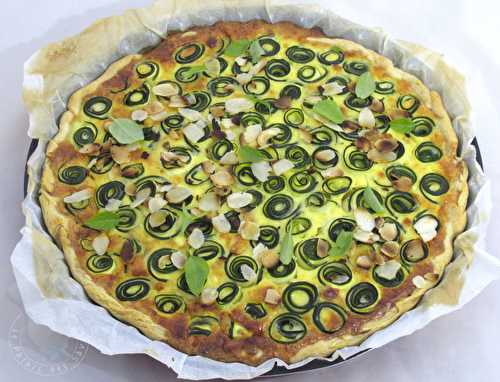 Quiche courgette féta et amandes