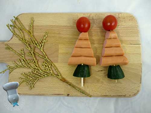 Sapins de Noël knakkies et crudités