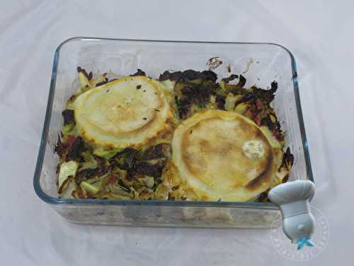 Tartiflette de chou vert