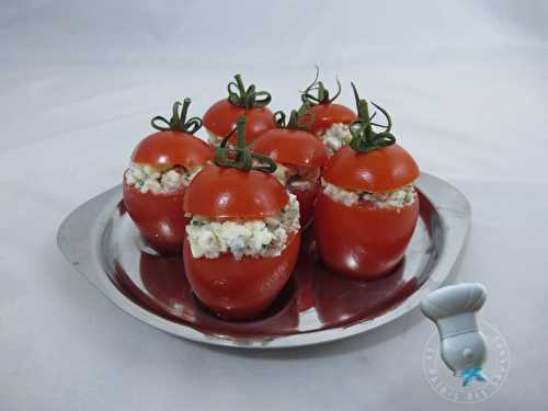 Tomates cerise farcies au bleu et au bacon - Le Palais des Saveurs