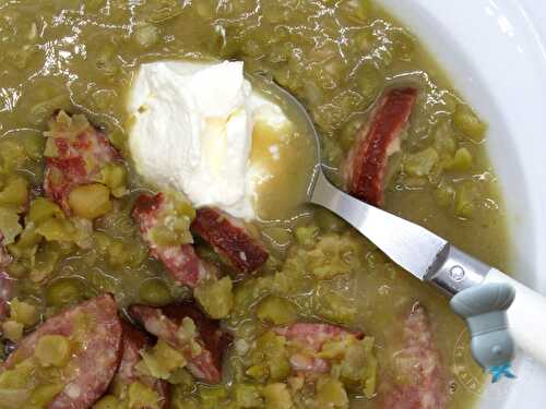 Soupe de pois cassés et Morteau