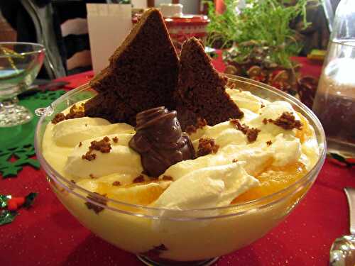 Trifle de Noël orange et pain d'épices