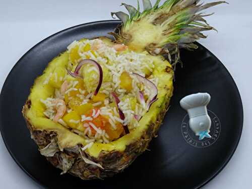 Salade de riz exotique crevettes ananas