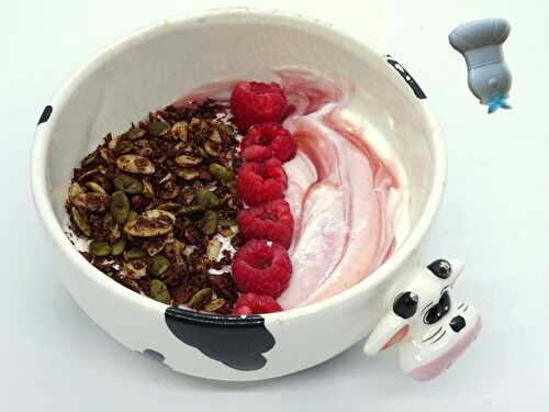 Healthy bowl framboise