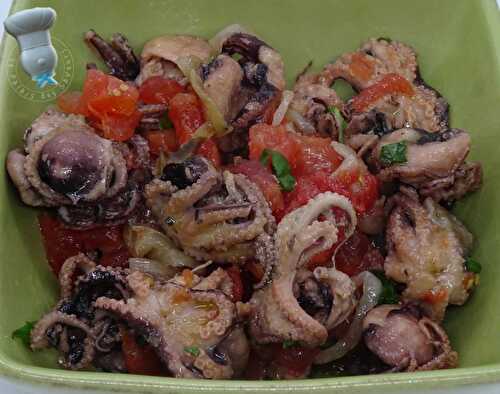 Salade de petits poulpes au vin blanc