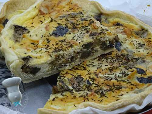 Quiche Pélardon aubergine