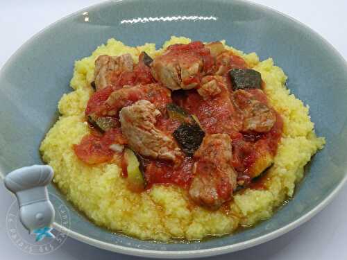 Polenta aux légumes et au thon